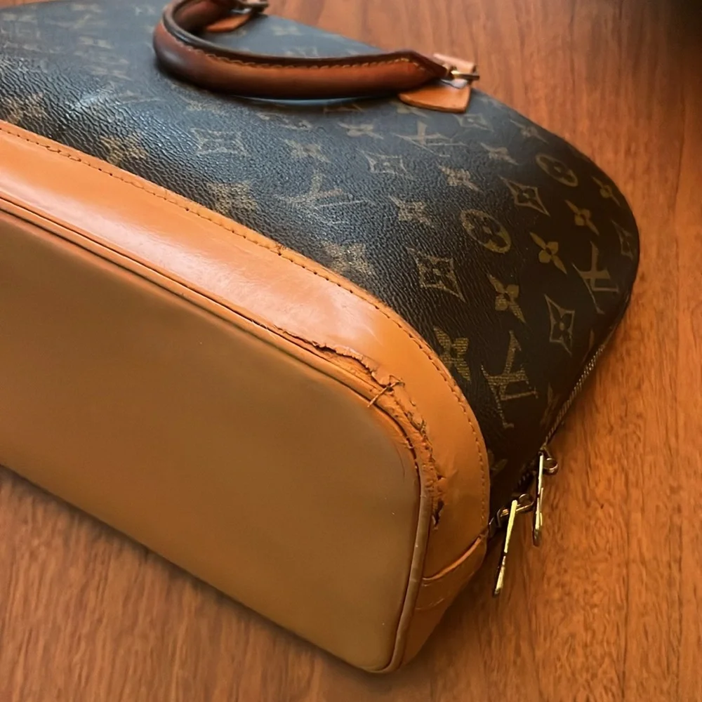 Louis Vuitton Brown Monogram Alma Tote